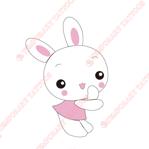 Rabbit Customize Temporary Tattoos Stickers NO.8956